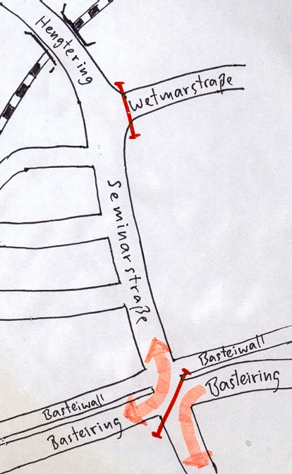 Sperrung Wetmarstrasse