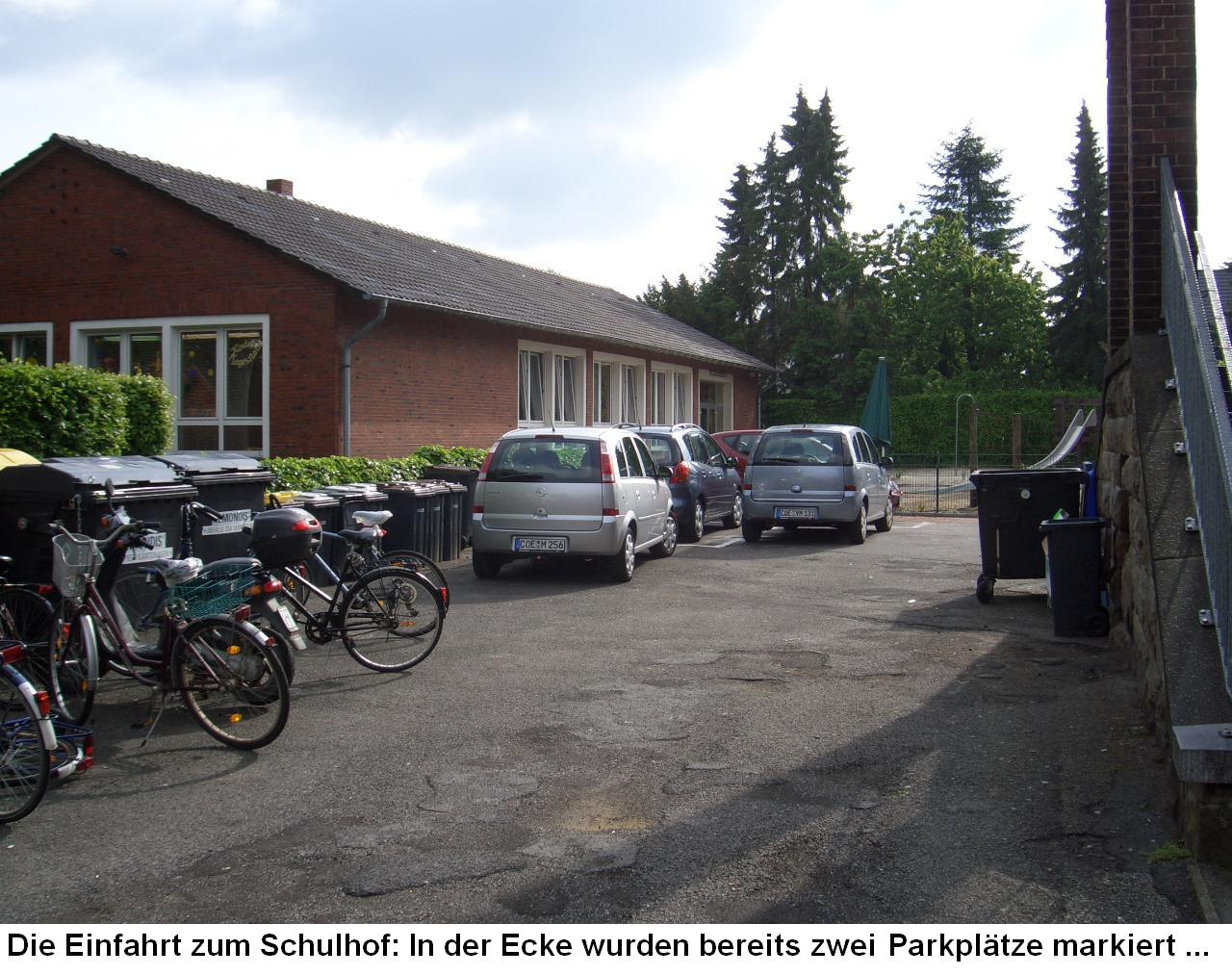 Parkplätze an der Jakobischule