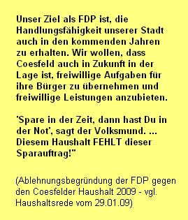 Zitat: Spare in der Zeit, dann hast du in der Not!