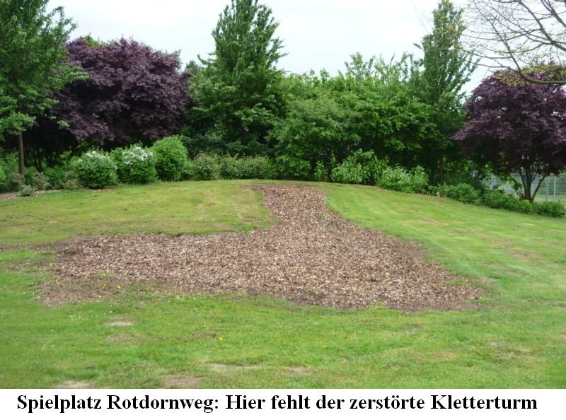 fehlender Kletterturm