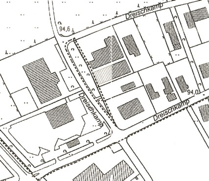 Grünfläche am Dreischkamp