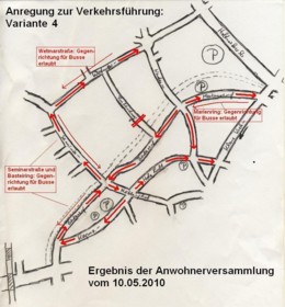 Einbahnstraßenregelung: Bürgervorschlag 4