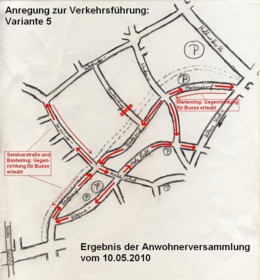 Einbahnstraßenregelung: Bürgervorschlag 5
