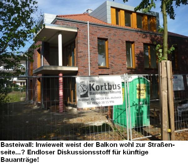 Neubau auf dem Basteiwall