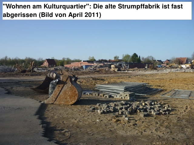 Das neue Baugebiet im April 2011