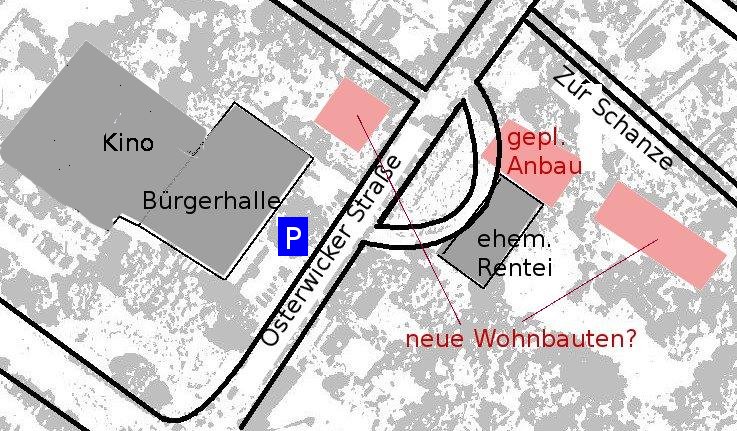 Neue Bauten an der Osterwicker Straße