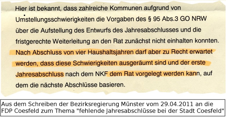 Brief Bezirksregierung